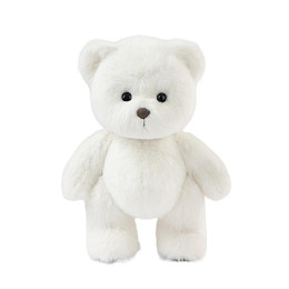 Медведь Lina TeddyTales длинношерстный, S, белый, 20 см